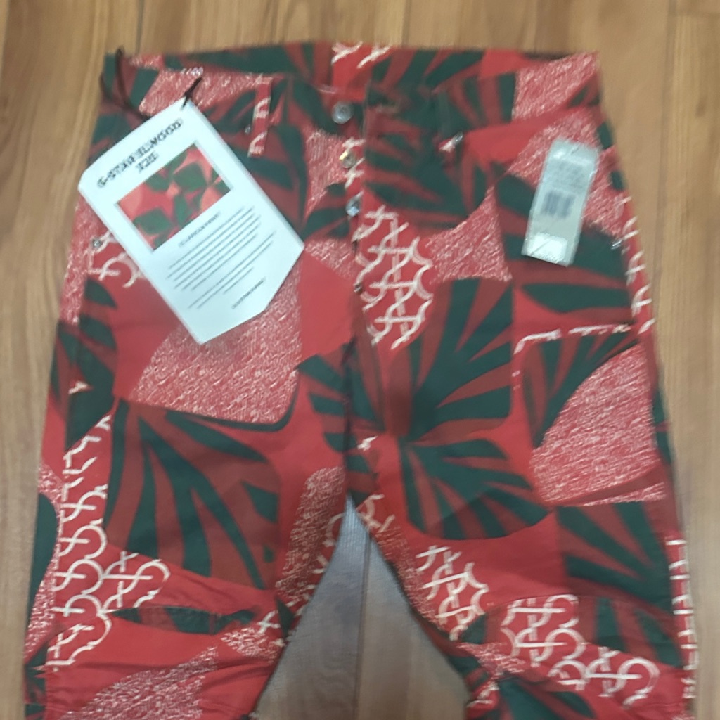 G-Star Red And Black Patterned